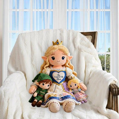 The Legend Of Mom - Personalized The Hero's Legend Premium Faux Fur Pillow