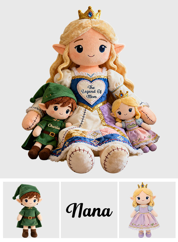 The Legend Of Mom - Personalized The Hero's Legend Premium Faux Fur Pillow