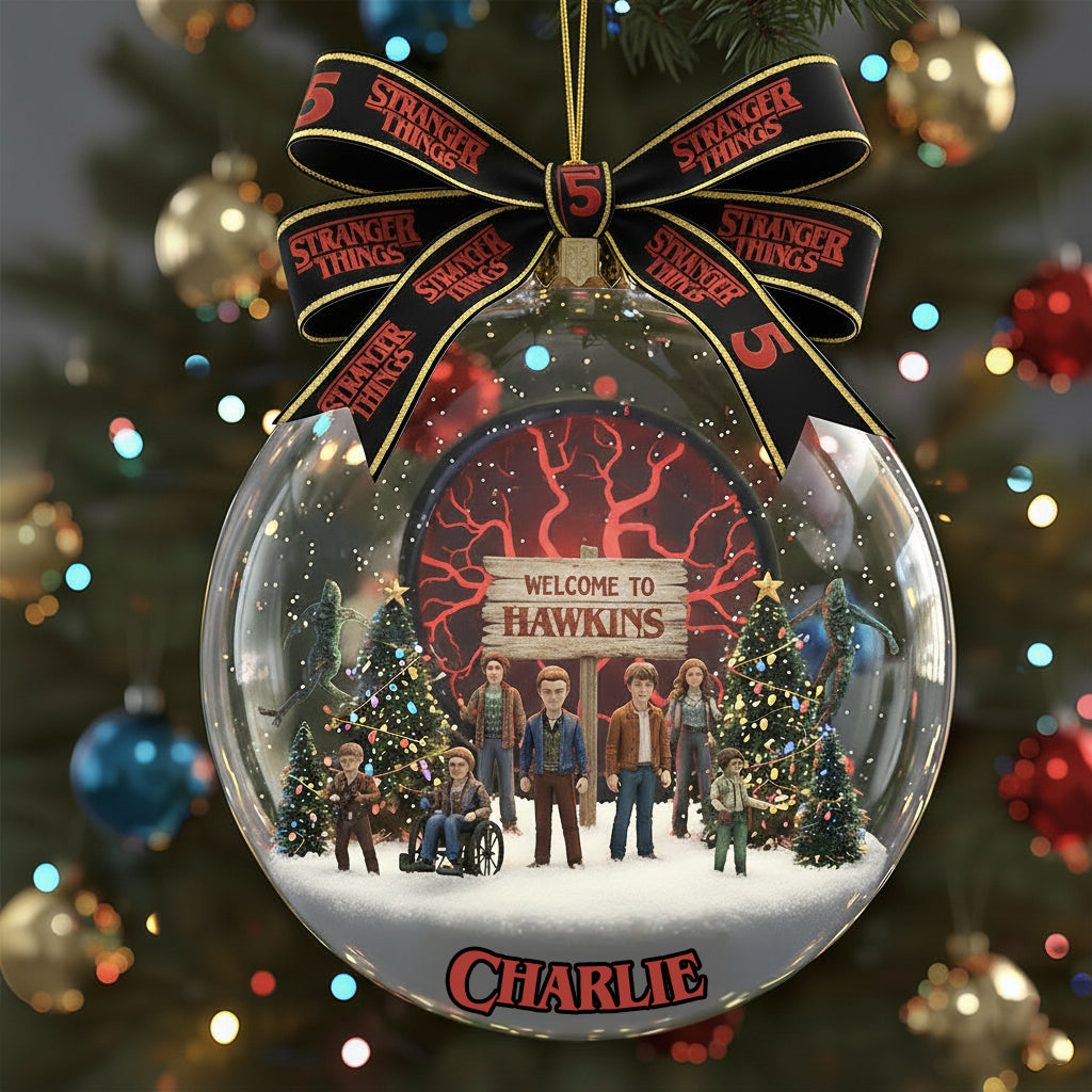 Welcome To Hawkins - Personalized Stranger Things Ornament