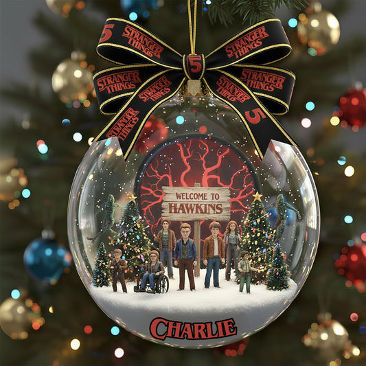 Welcome To Hawkins - Personalized Stranger Things Ornament