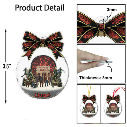 Welcome To Hawkins - Personalized Stranger Things Ornament