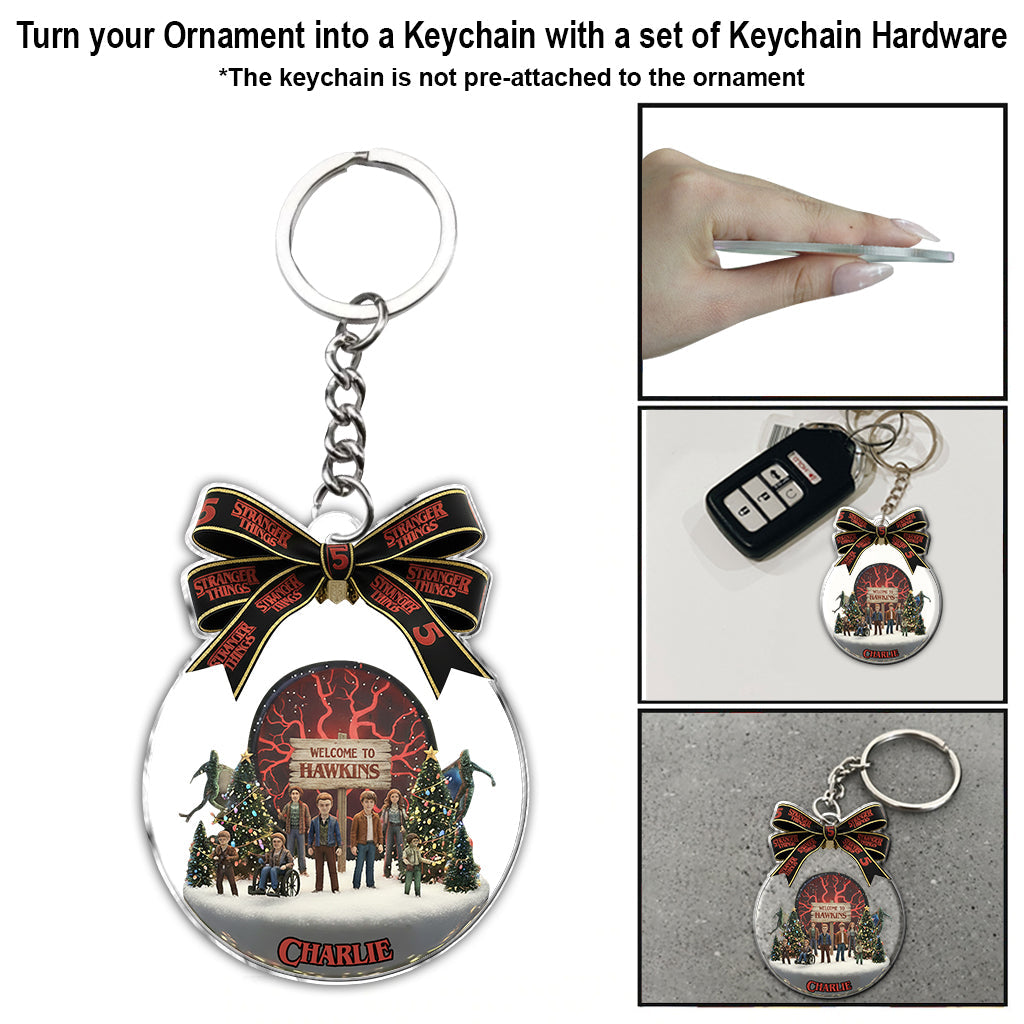 Welcome To Hawkins - Personalized Stranger Things Ornament