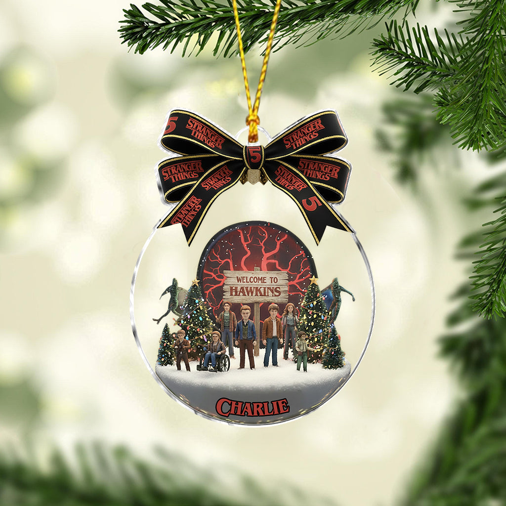 Welcome To Hawkins - Personalized Stranger Things Ornament