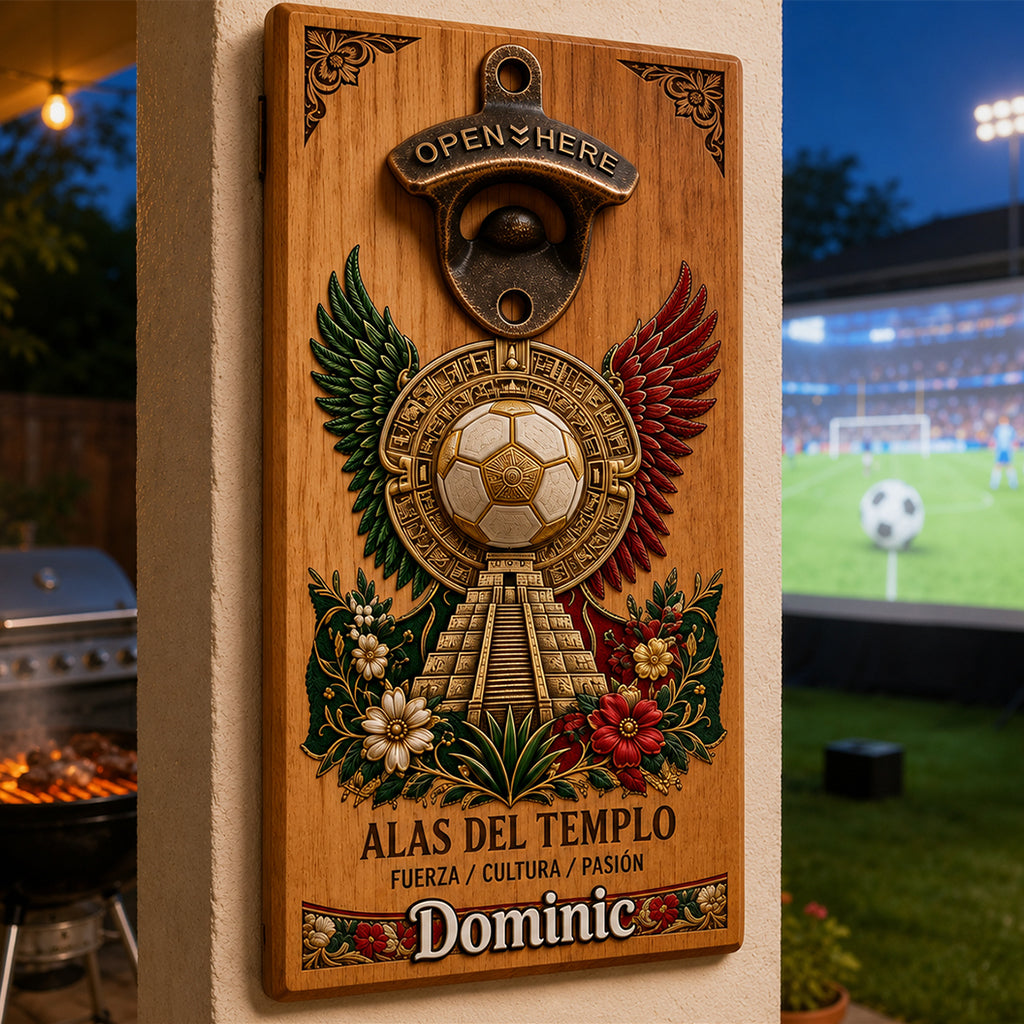 We Are 26 - Personalized Soccer Wall Bottle Opener