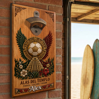 We Are 26 - Personalized Soccer Wall Bottle Opener