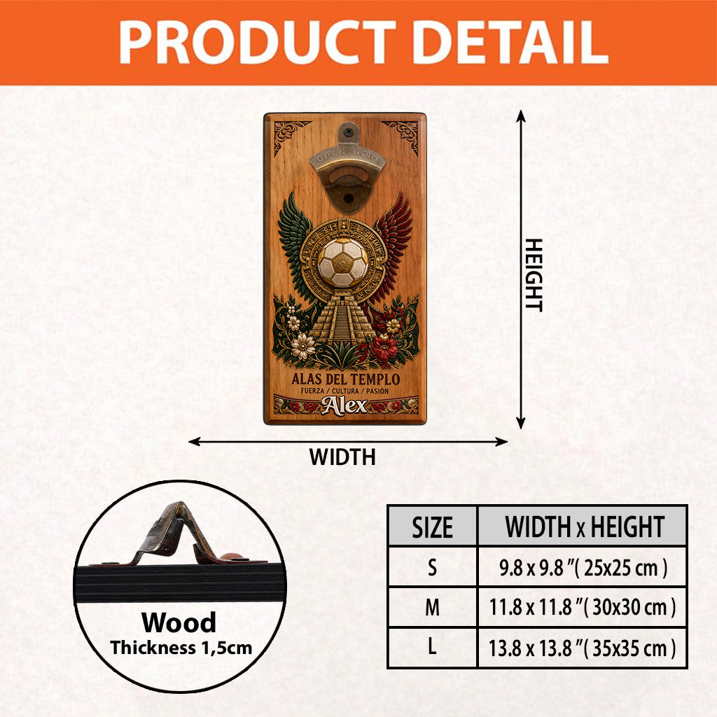 We Are 26 - Personalized Soccer Wall Bottle Opener