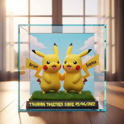 Training Together - Personalized Monster Trainer Custom Shaped Acrylic Plaque