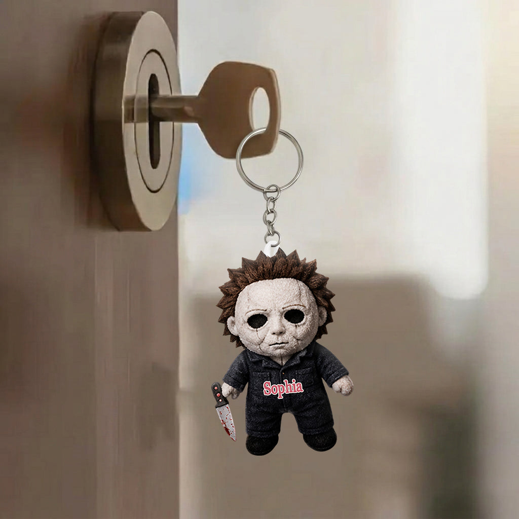 Horror Movie Fans - Personalized Horror Character Tumbler With Plush Charm