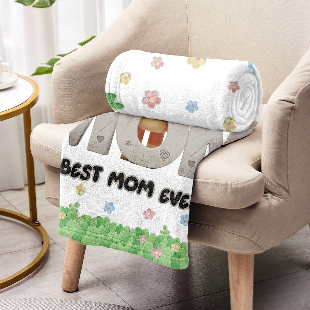 Best Mom Ever - Personalized Mother Blanket