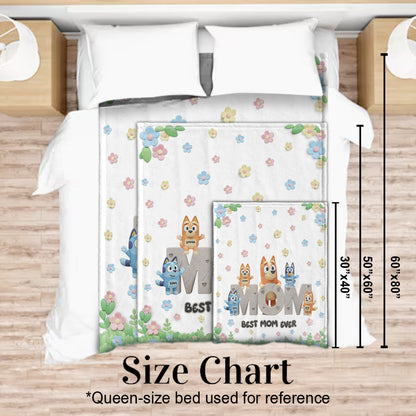 Best Mom Ever - Personalized Mother Blanket