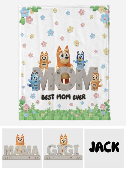 Best Mom Ever - Personalized Mother Blanket