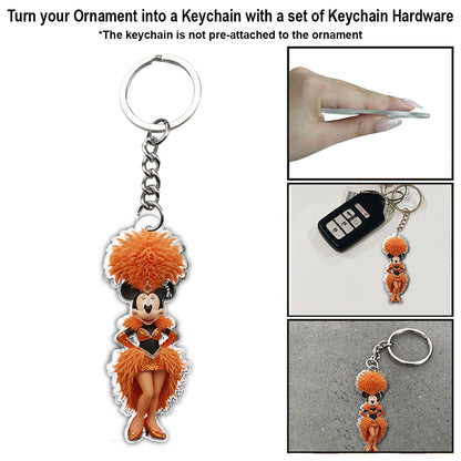 Magical Showgirl - Personalized Mouse Ornament