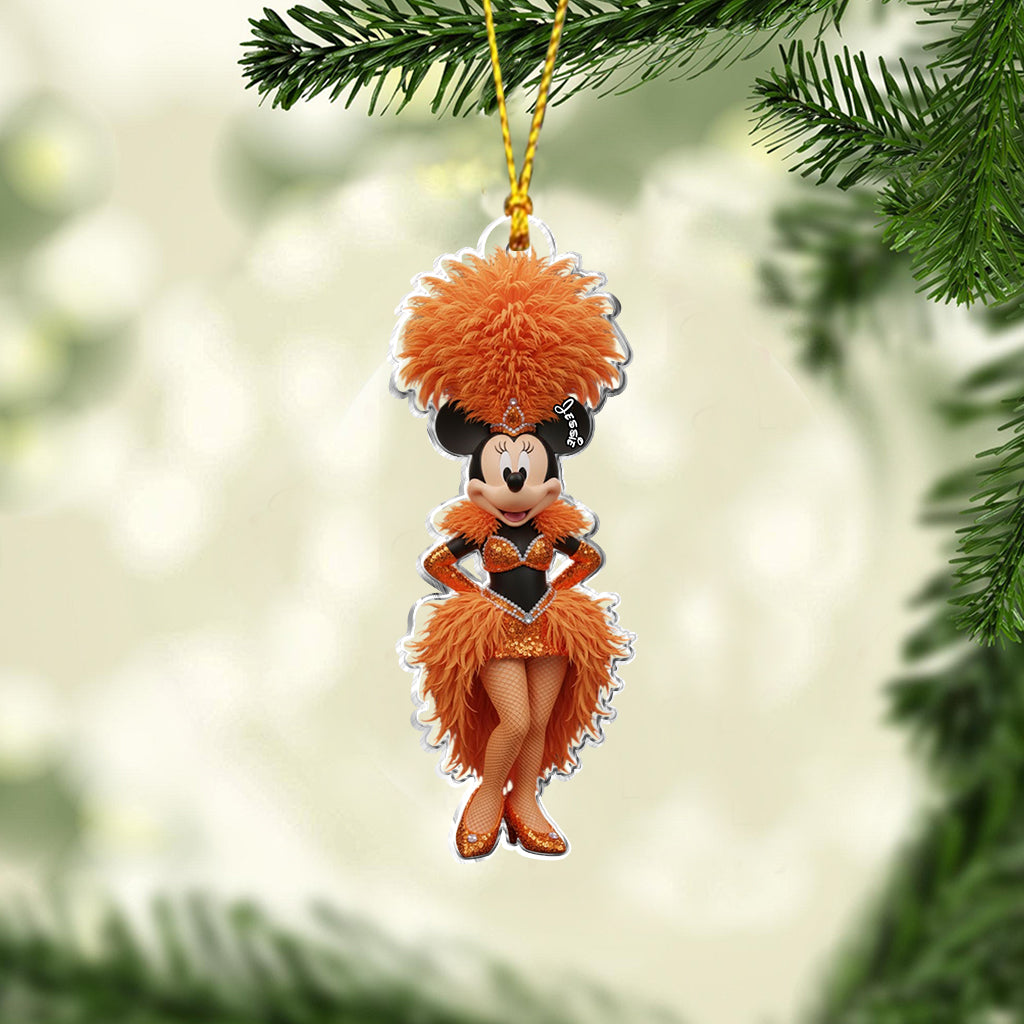 Magical Showgirl - Personalized Mouse Ornament