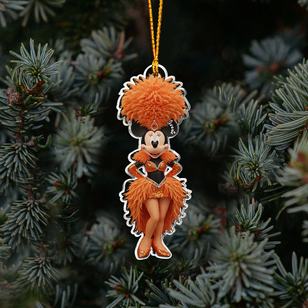 Magical Showgirl - Personalized Mouse Ornament
