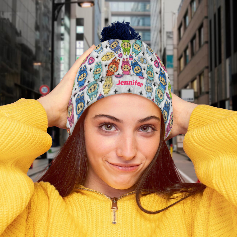 Cute Monsters - Personalized Labubu Beanie Hat