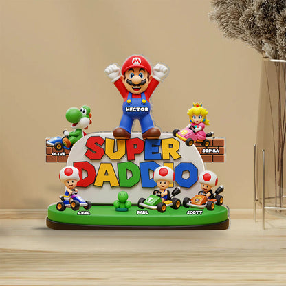 Super Dad - Personalized Super Plumber Custom Shaped Acrylic Plaque
