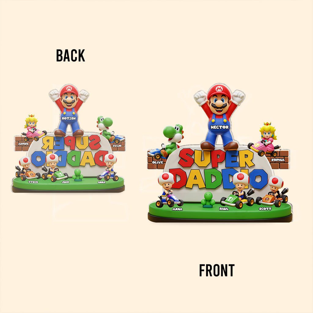 Super Dad - Personalized Super Plumber Custom Shaped Acrylic Plaque