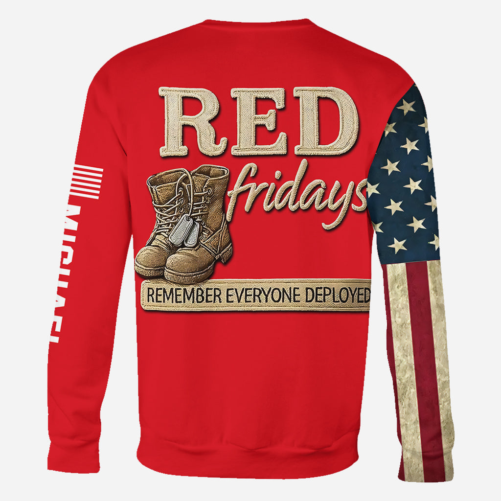 Red Friday - Personalized Veteran All Over Shirt