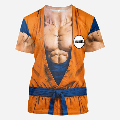 Strongest Ball Warrior - Personalized Seven Balls All Over Shirt