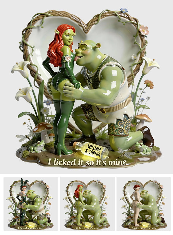 Naughty Fantasy Ogre - Personalized Custom Shaped Acrylic Plaque