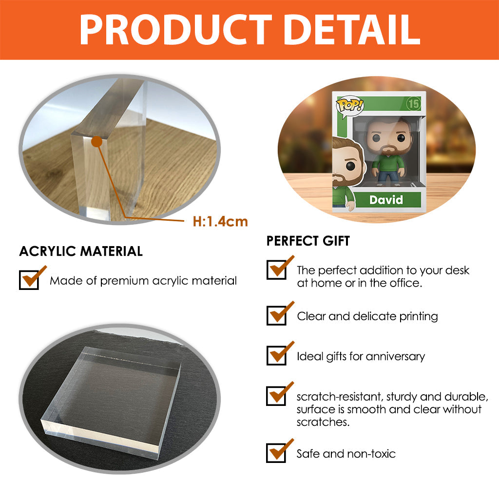 FK Pop Figure - Personalized Custom Shaped Acrylic Plaque