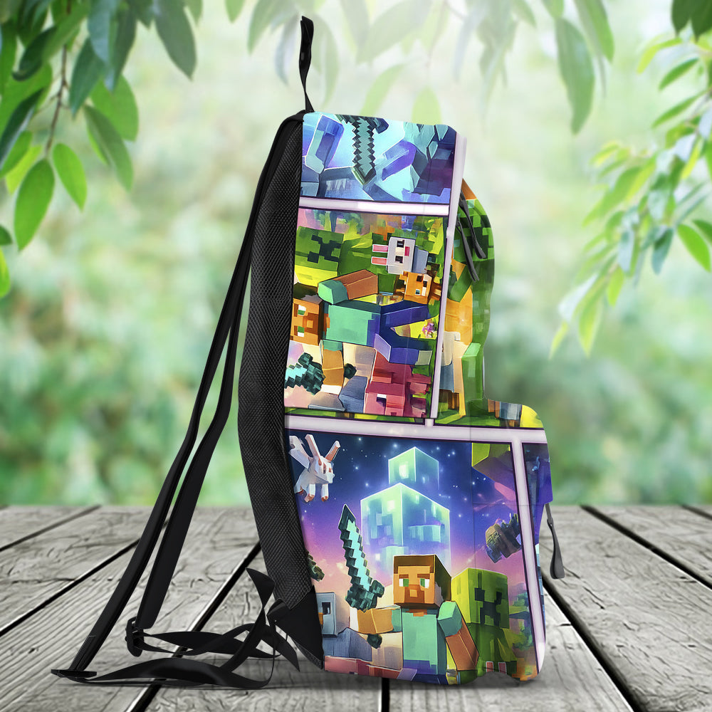 Miner Lover - Personalized Block World Backpack