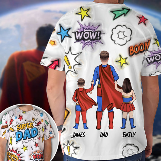 Super Dad - Personalized Father All Over Shirt