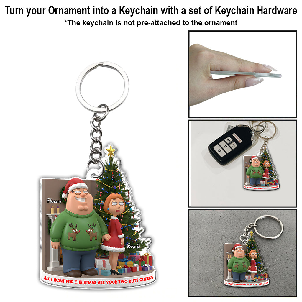 All I Want For Christmas Is You - Personalized Couple Ornament