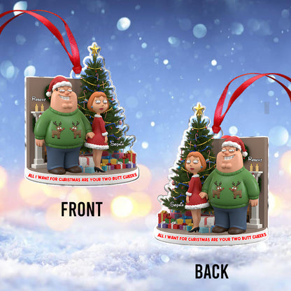 All I Want For Christmas Is You - Personalized Couple Ornament