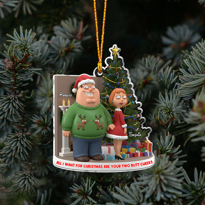 All I Want For Christmas Is You - Personalized Couple Ornament