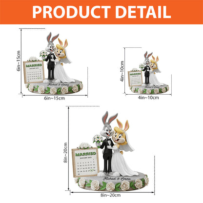 Happy Anniversary Couple - Personalized Custom Shaped Acrylic Plaque