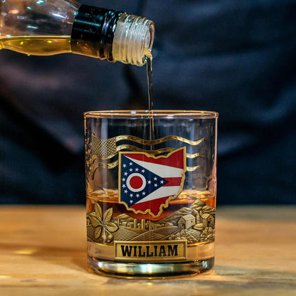 Strong Ohio - Personalize States of America Whiskey Decanter Set
