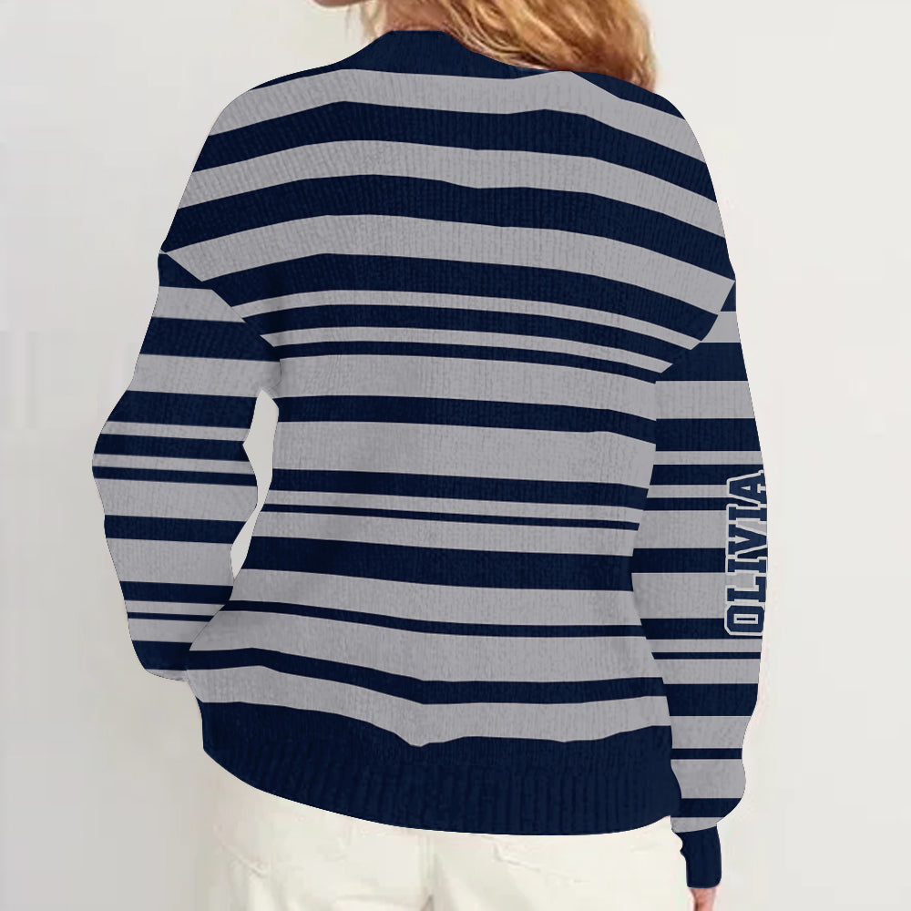 Game Day - Personalized Football Cardigan Sweater