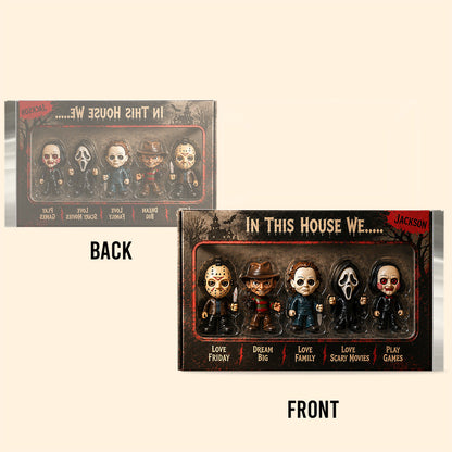 In This House - Personalized Horror Character Custom Shaped Acrylic Plaque