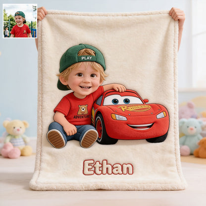 My Lightning Adventure - Personalized Racing Lover Blanket