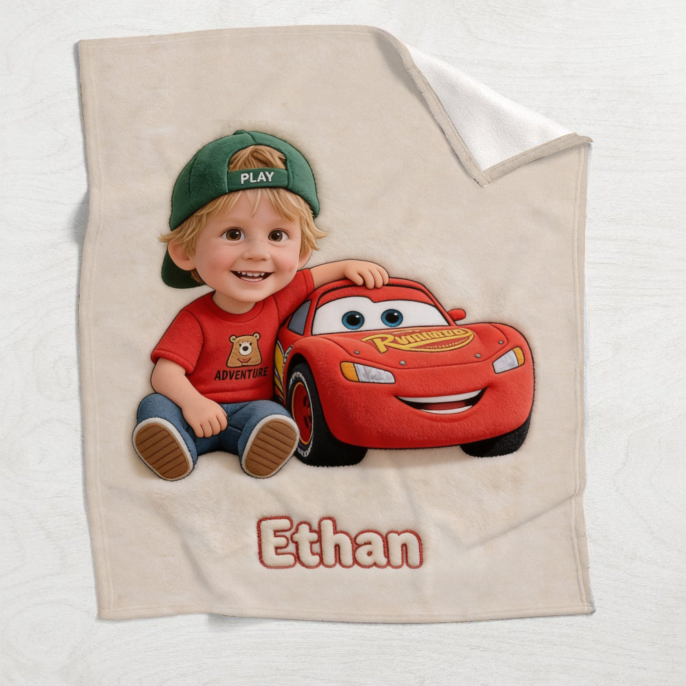 My Lightning Adventure - Personalized Racing Lover Blanket