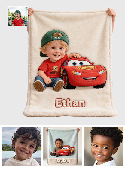 My Lightning Adventure - Personalized Racing Lover Blanket