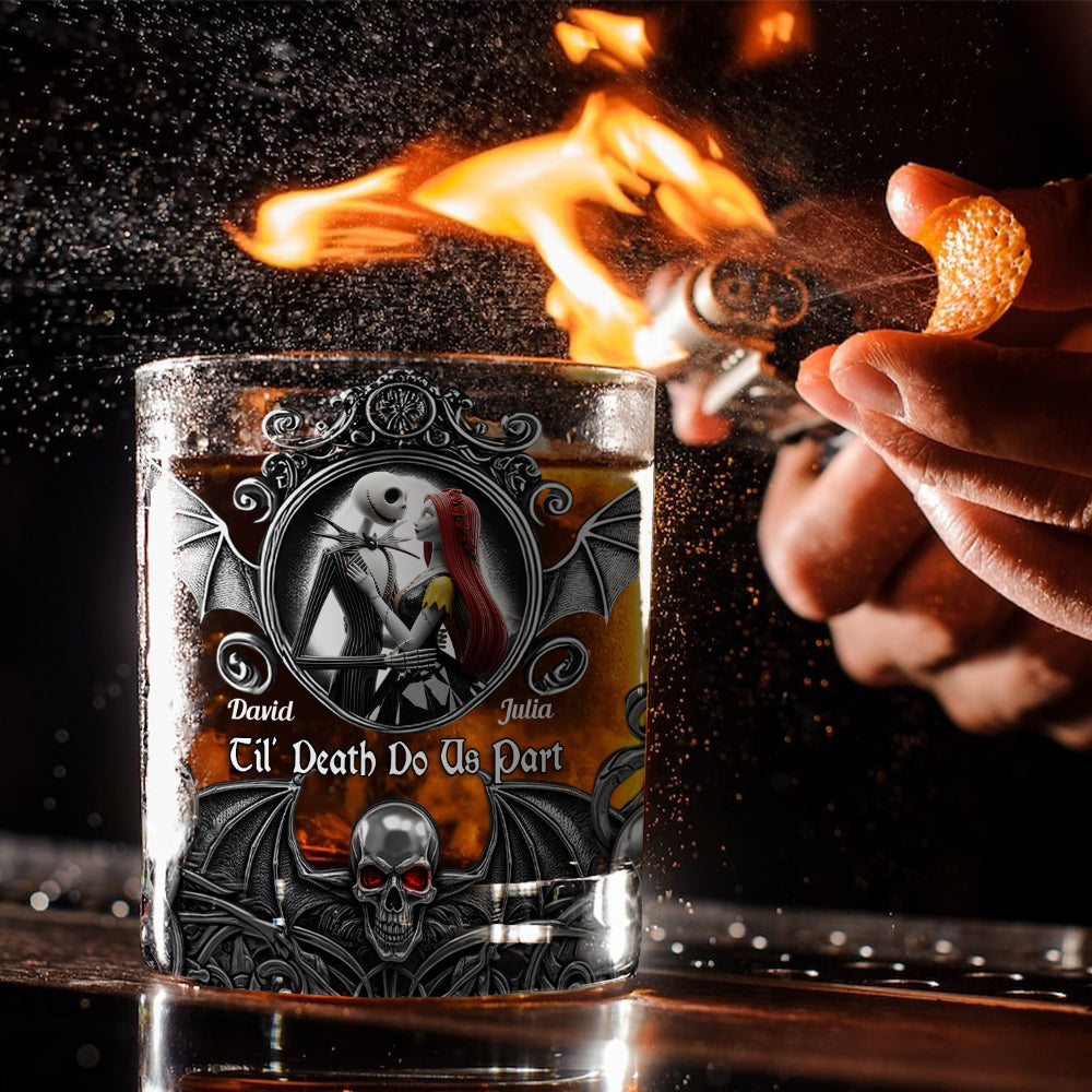 Til Death Do Us Part - Personalized Nightmare Whiskey Glass