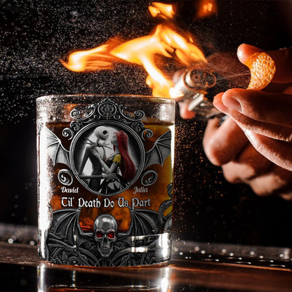 Til Death Do Us Part - Personalized Nightmare Whiskey Glass