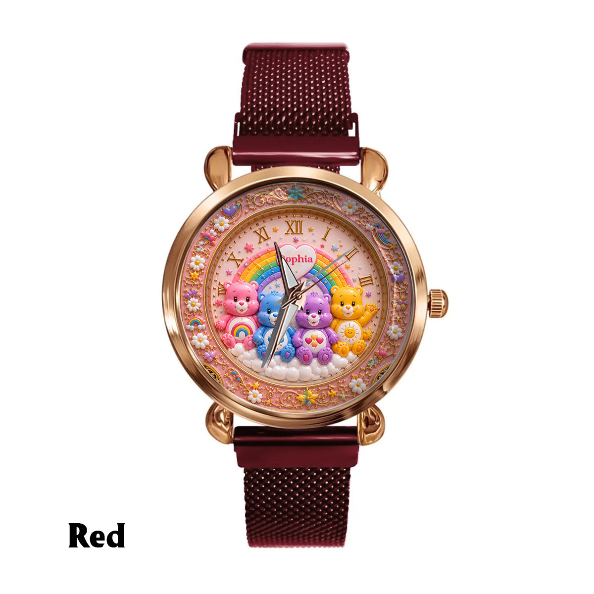 Cute Bears - Personalized Carebear Women Hand Watch