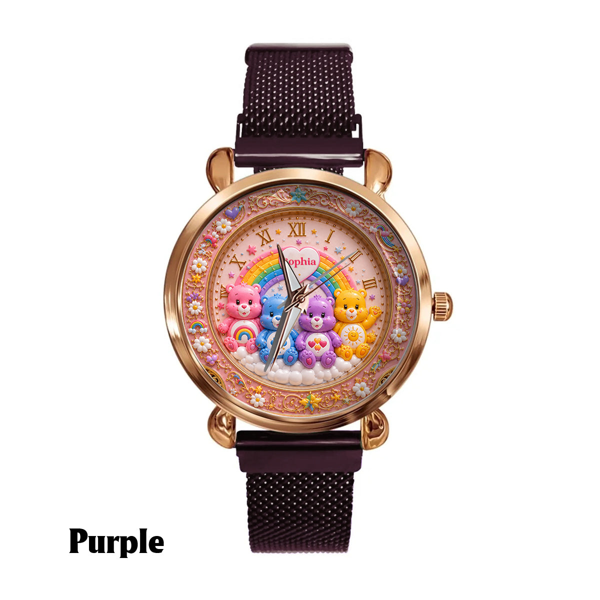 Cute Bears - Personalized Carebear Women Hand Watch