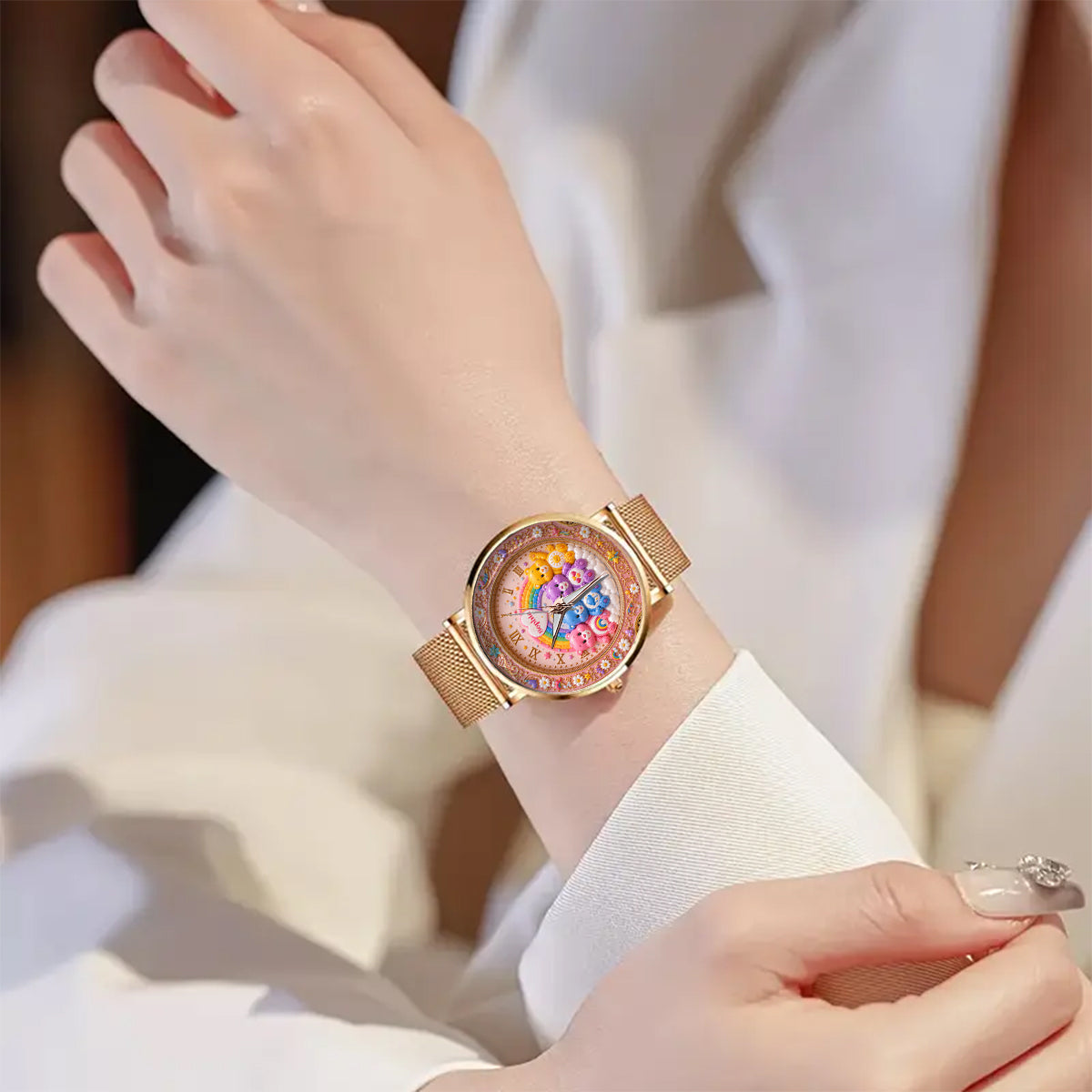 Cute Bears - Personalized Carebear Women Hand Watch