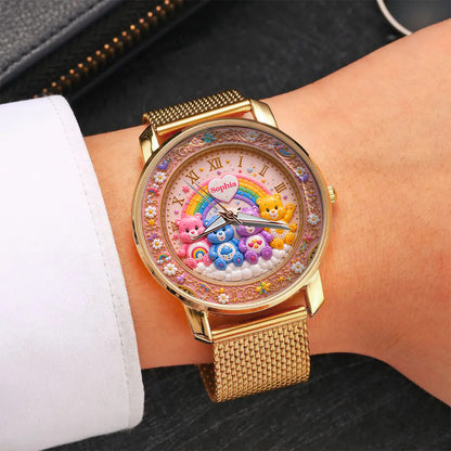 Cute Bears - Personalized Carebear Women Hand Watch