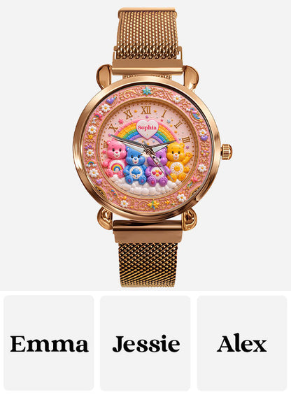 Cute Bears - Personalized Carebear Women Hand Watch