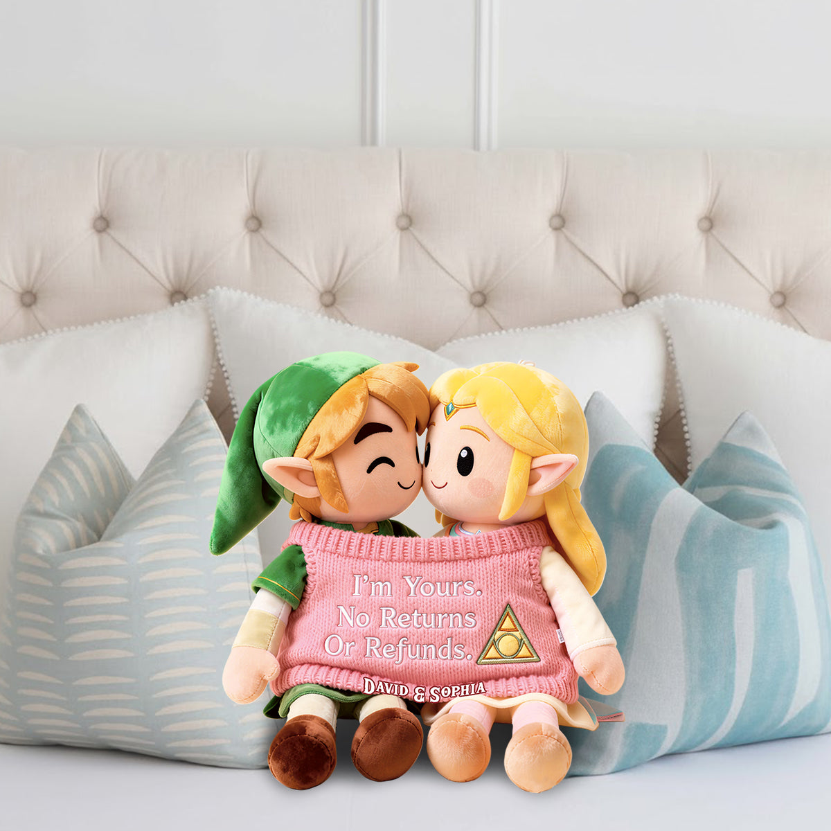 You Are Mine - Personalized The Hero's Legend Faux Fur Shaped Pillow