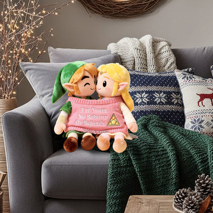 You Are Mine - Personalized The Hero's Legend Faux Fur Shaped Pillow