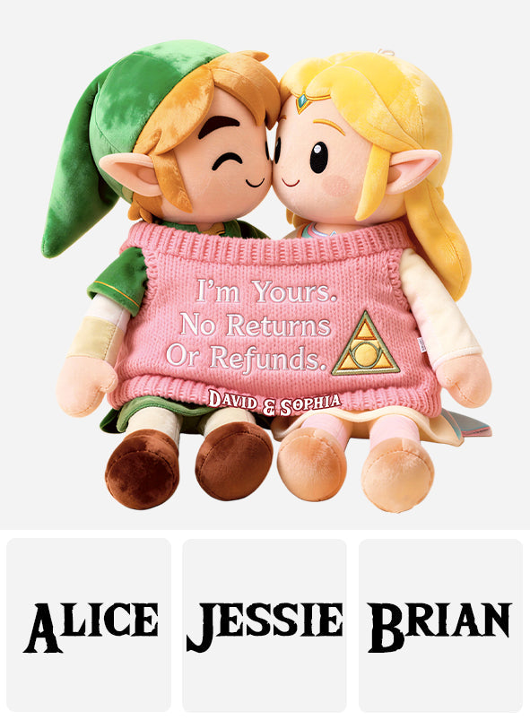 You Are Mine - Personalized The Hero's Legend Faux Fur Shaped Pillow