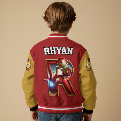 Superhero Gift For Kids - Personalized Kid Varsity Jacket