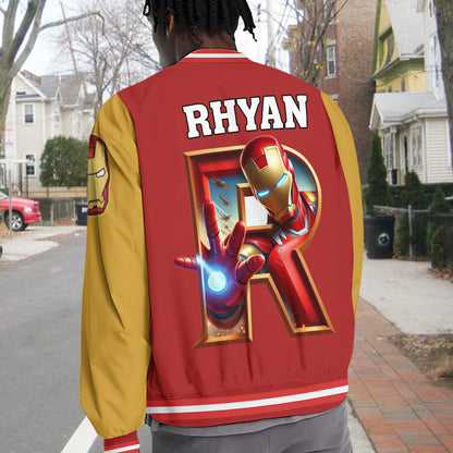 Superhero Gift For Kids - Personalized Kid Varsity Jacket