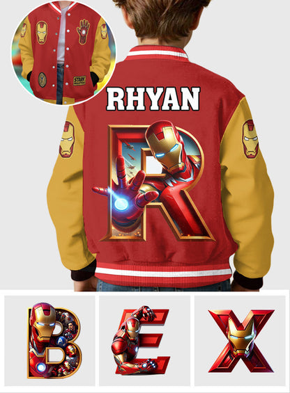 Superhero Gift For Kids - Personalized Kid Varsity Jacket